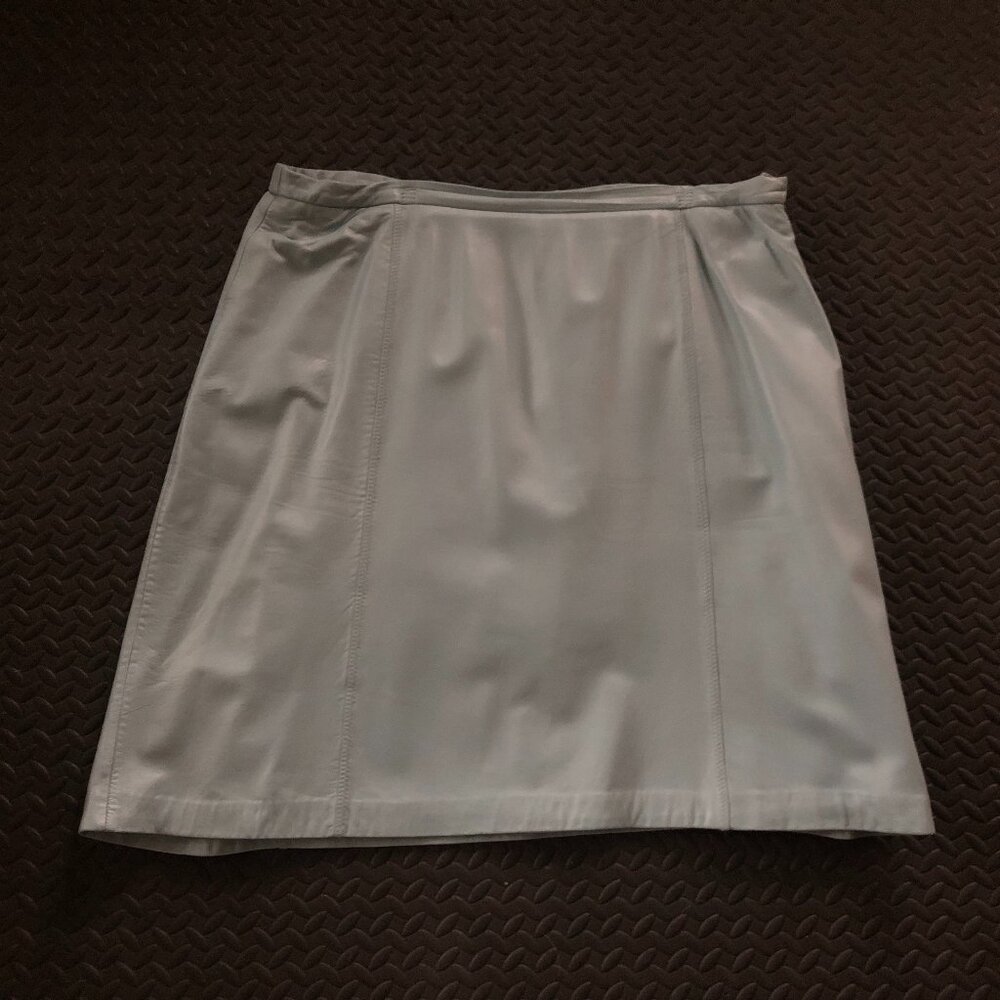 Terry Lewis Classic Luxuries Light Blue Midi Skirt